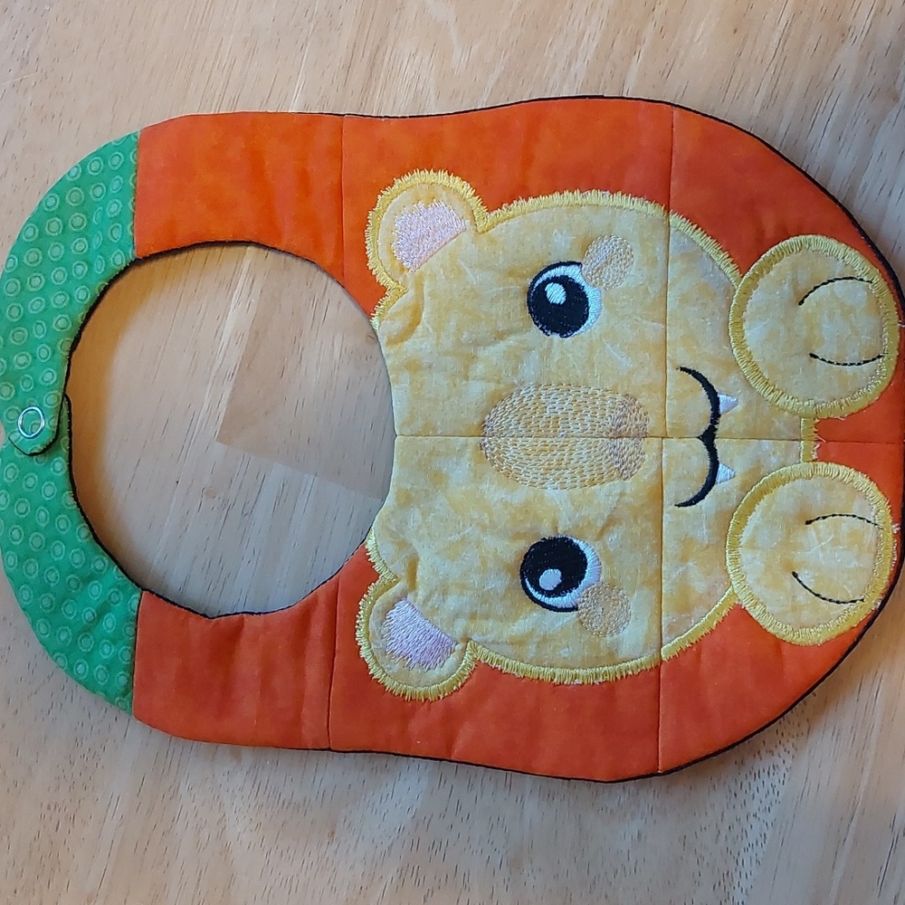 Little Lion handmade Bib | Cotton | KAM Snaps
